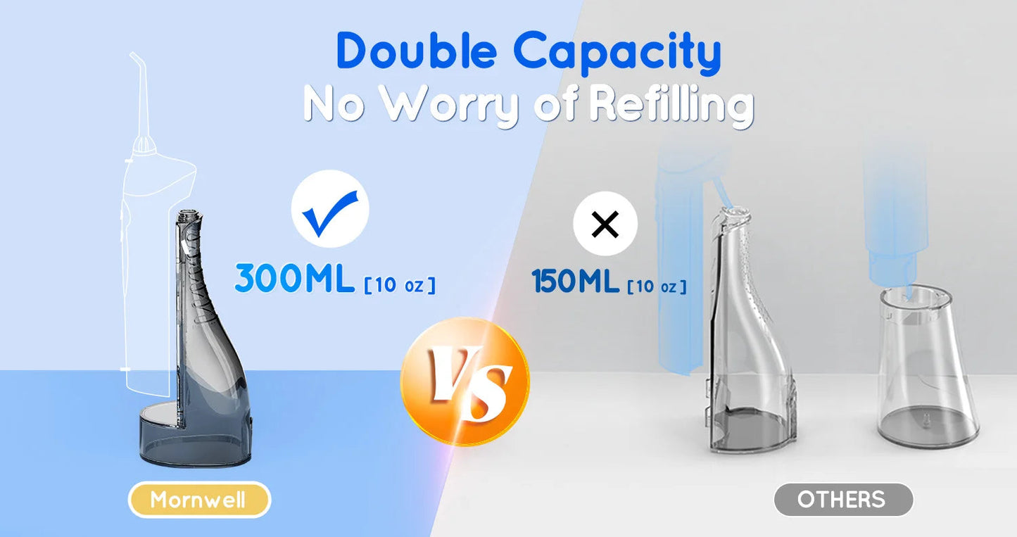 Water Dental Flosser Teeth Picks 4 Jets 3 Modes Portable Cordless D52 Water Flosser for Teeth Cleaner IPX7 Waterproof Oral Picks exovai.com