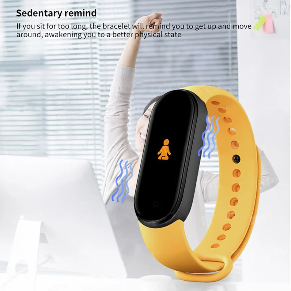 M6 Smart Watch Men Women Fitness Smart Bracelet Sports Band Heart Rate Blood Pressure Monitor Waterproof Multi-function Watches exovai.com