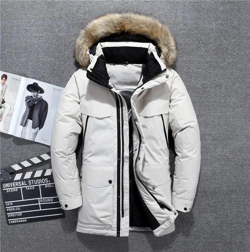 New Down Jacket Fashion 90% Duck Down Hardshell Ski Anti-Cold Parka Casual Daily Style Autumn Winter Puffer Coat exovai.com