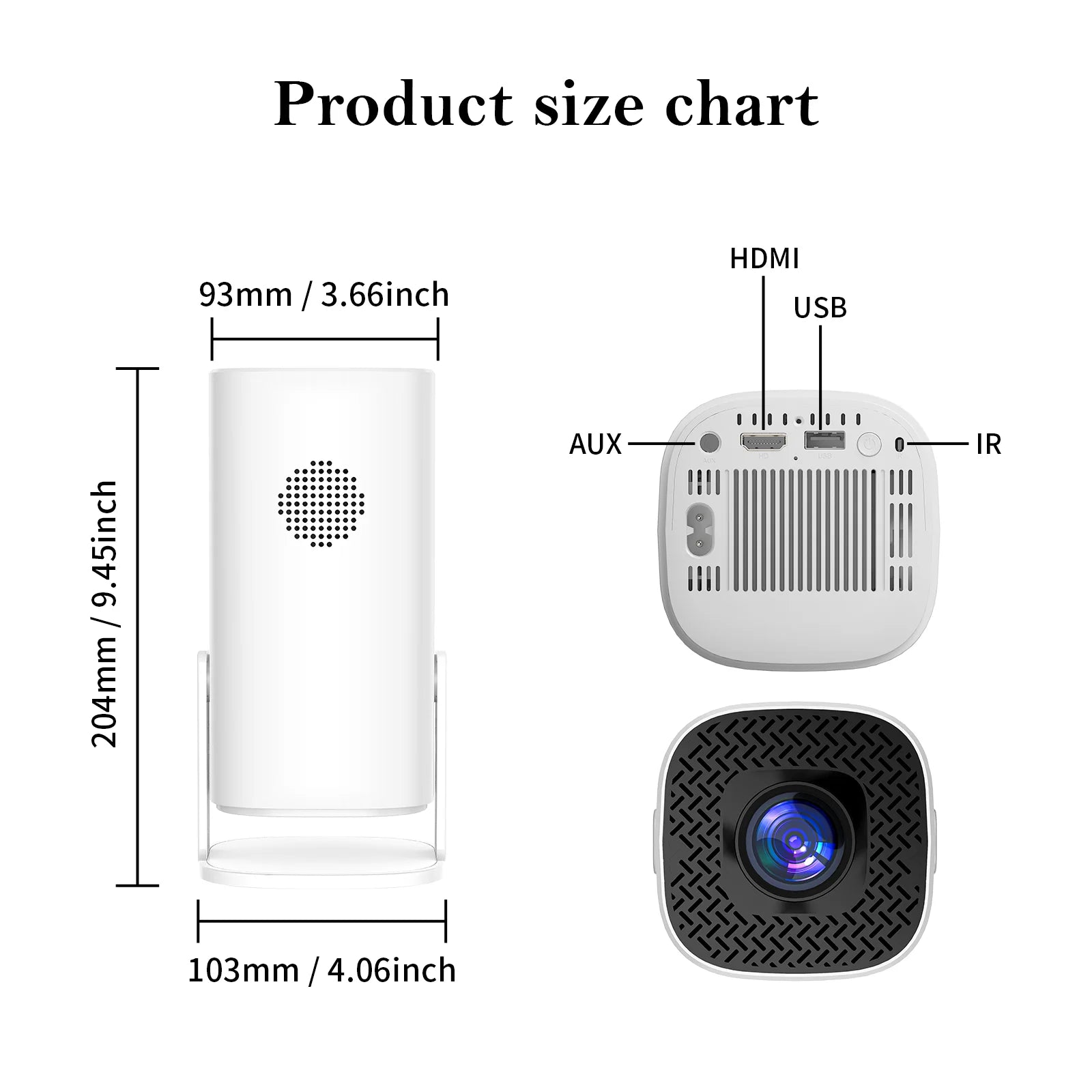 P30 Smart Mini Projector Android 11 WiFi6 Support 4K 1080P BT5.0 Projector 1280*720P Home Cinema Portable Projector exovai.com