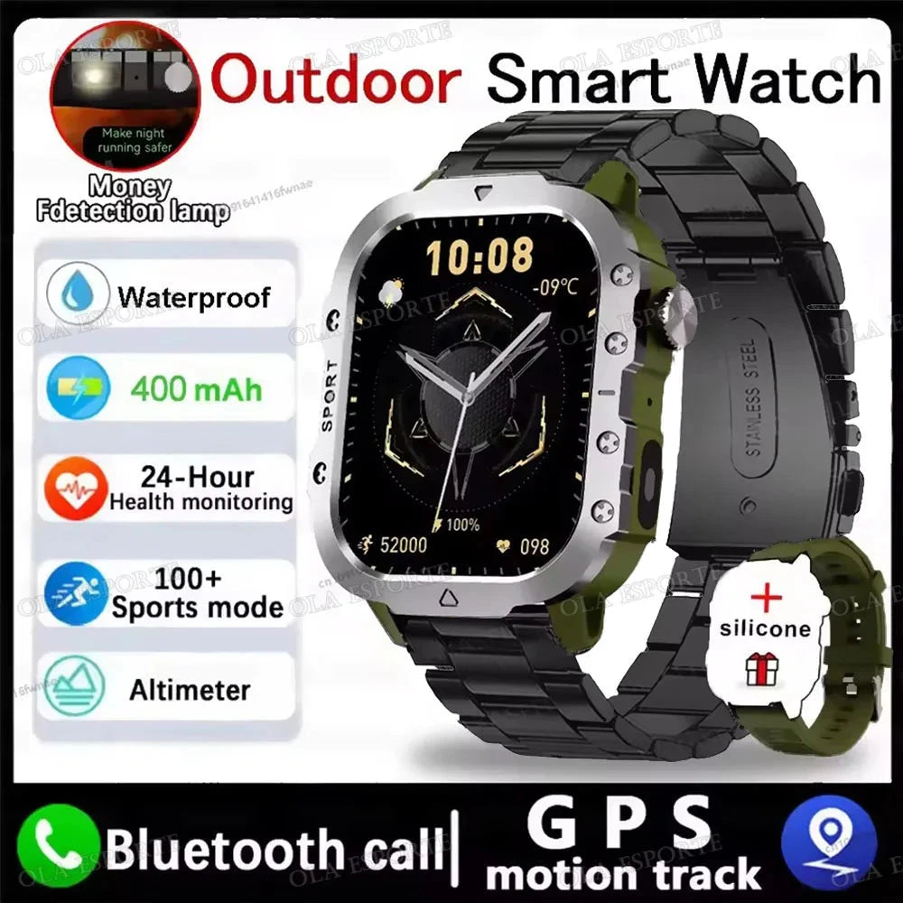 2025 New LED Men's Smartwatch Bluetooth Talking Smartwatch Multi Sport Mode Health Monitor Outdoor Sport Smart Watch For Android exovai.com
