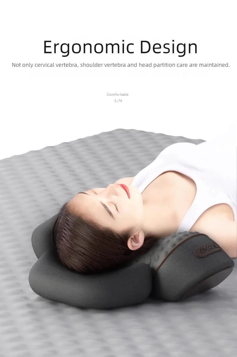 Hot Cervical Pillow Spine Sleeping Neck Massager Spine Non-traction Heating Compress Neck Masajeador Pillow Relaxation Treatment exovai.com