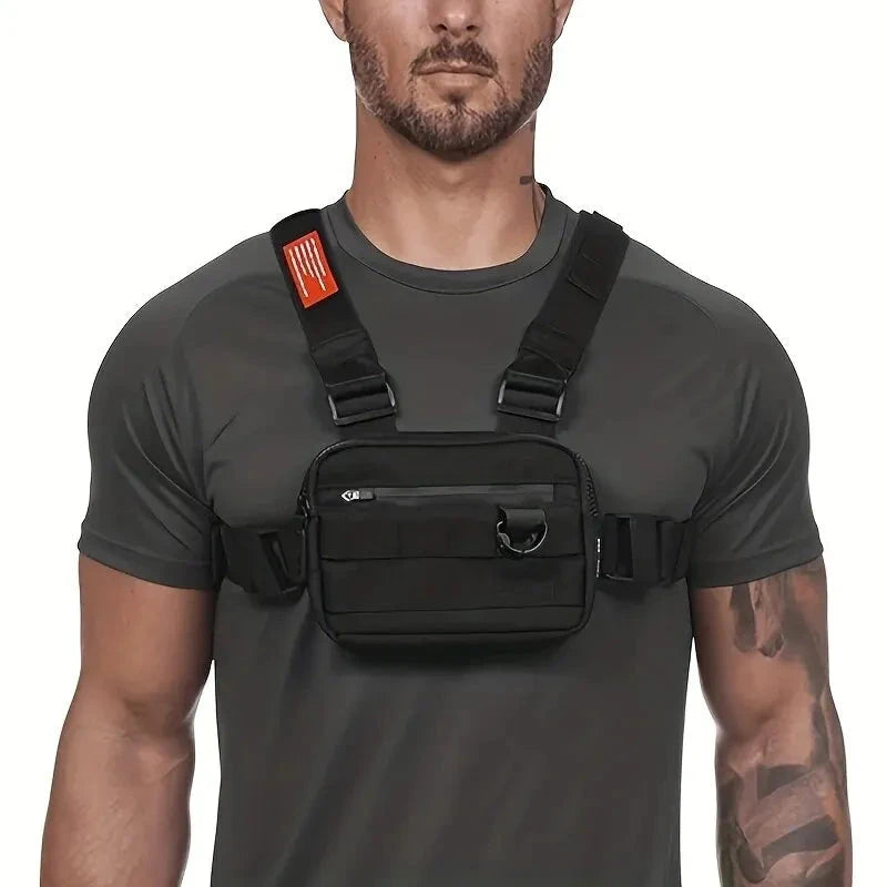 Chest Bag Vest Bag Phone Pouch Bag Oxford Cloth Tactical Belt Bag Fanny Streetwear Waist Bag exovai.com
