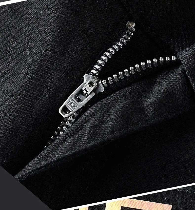 New Men'S Jeans Fashion Casual Slim Fit Version Elastic Blue High Quality Design Business Party Straight Tall Denim Pants exovai.com