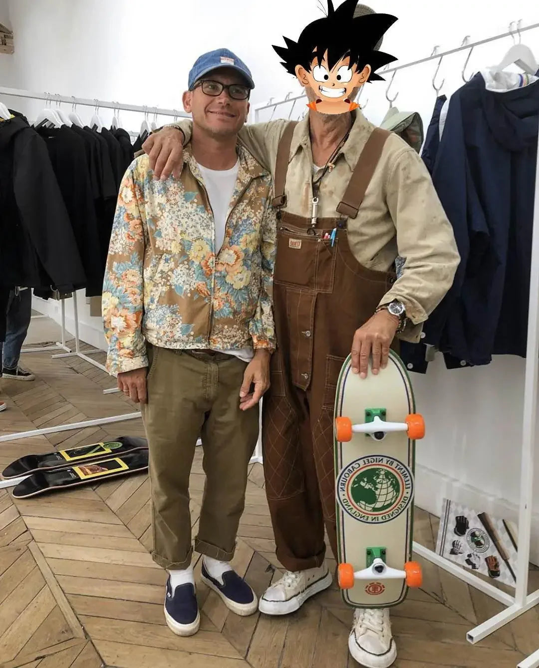 Japanese Style Loose Fit Jumpsuit Cargo Pants Bell Bottoms Dad Pants Ins Popular Same Style Tank For Men Women exovai.com