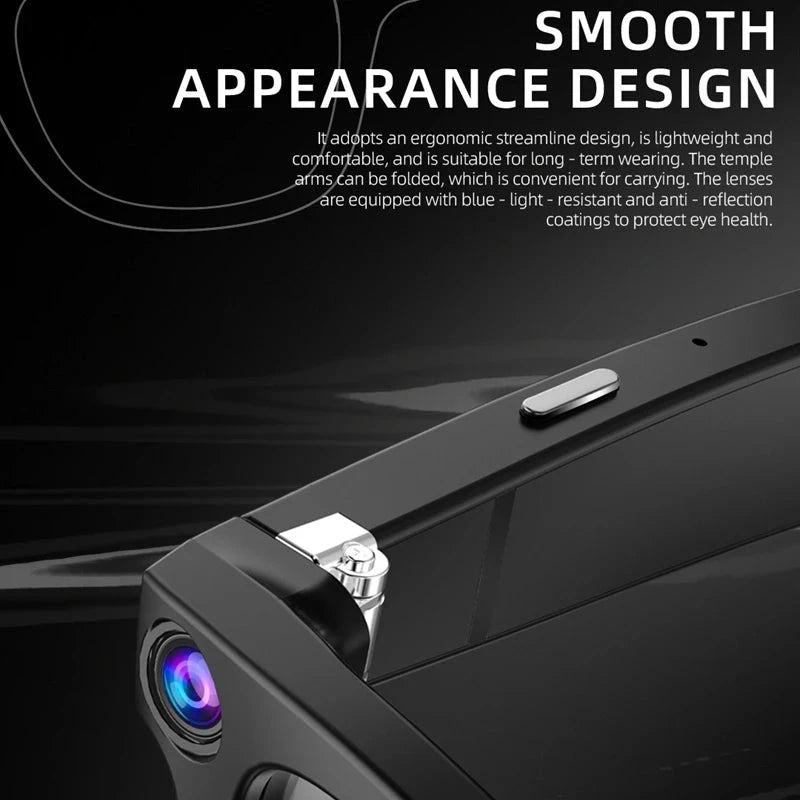 Xiaomi 4k Smart AI Bluetooth Glasses HD 800W pixel Shooting Waterproof Camera Photo Video Voice Call Translation Smart Glasses exovai.com