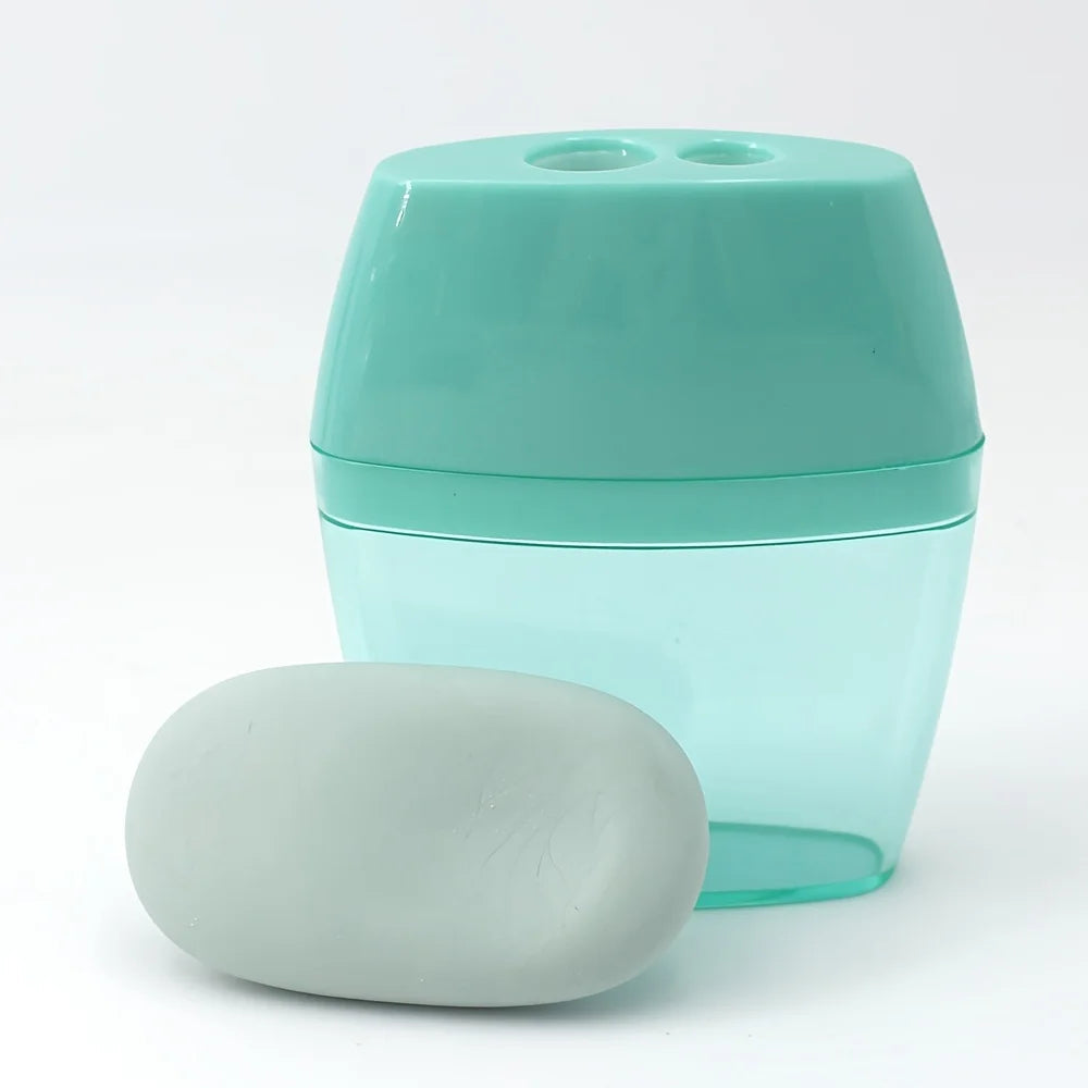 Pencil sharpener and eraser set, a stylish and useful stationery set for students. exovai.com