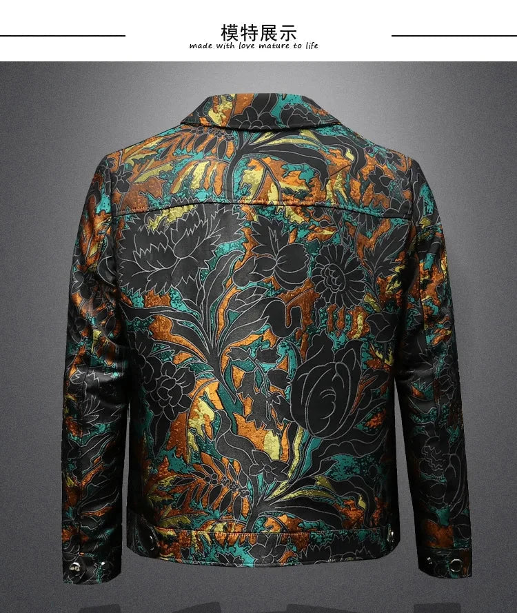 High Quality Jacquard Jacket Men Luxury Embroidery Bomber Jacket Fashion Casual Business Outwear Coats Men Clothing 2025 Spring exovai.com