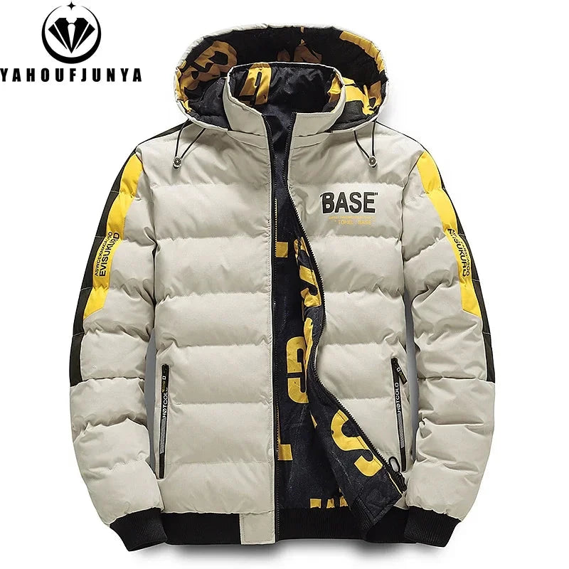 Winter Men Outdoor Windbreak Brand Removable Hooded Jacket Men Windbreak Thick Warm Casual Fashion Parka Jacket Coat Male Hots exovai.com