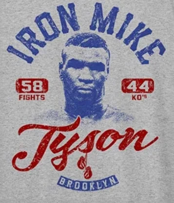 Mike Tyson silhouette boxing  t-shirt men's summer cotton short sleeves exovai.com