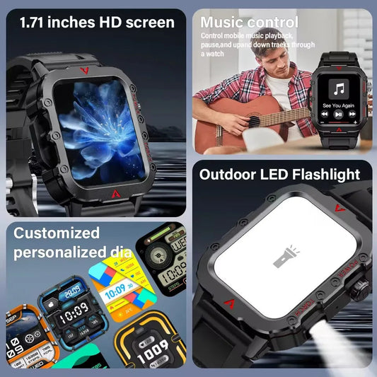 2025 New Smartwatch For Women GPS Smart Watch Men 1.71 Inch HD Display GPS & Make/Receive Phone Calls 400mAh Battery Braceletes exovai.com