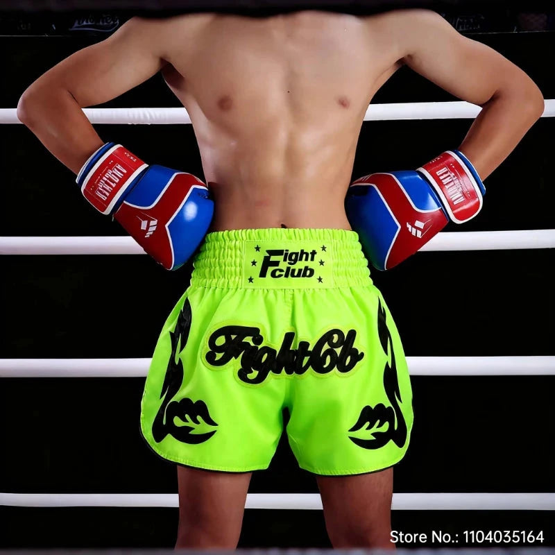 Muay Thai Fight Shorts MMA Shorts Clothing Training Fighting Grappling Martial Arts Kickboxing Shorts Kickboxing Boxing Pants exovai.com