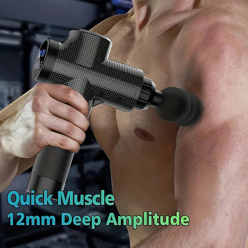99 Level Massage Gun Fascia Deep Muscle Relax Body Neck Massager Electric Fitness Equipment Noise Reduction Male Female exovai.com