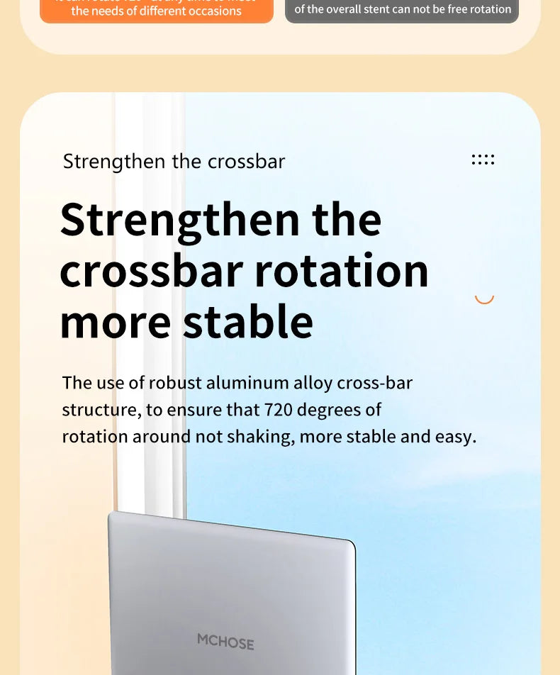 Laptop Stand 360° Rotatable Notebook Holder Liftable Desk Riser Stand Aluminum Alloy Stand Compatible With 9.7-17.3 Inch Laptops exovai.com