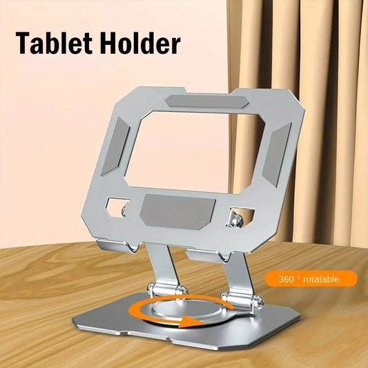 360° Rotatable Tablet Stand Adjustable Foldable Desktop Stand Holder Compatible For Lazy Folding Tablet Stand exovai.com