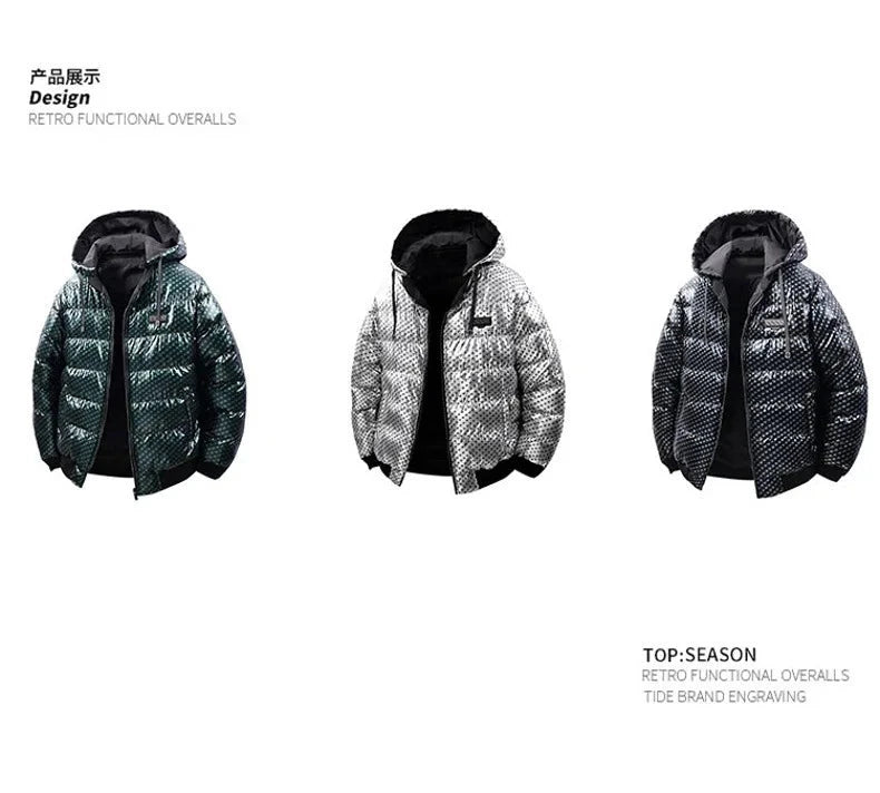 Thickened Warm Men Cotton Parkas Fashion Casual Style Roupas Masculinas Comfortable Wind-Resistant Clothing Quality Zipper Coat exovai.com