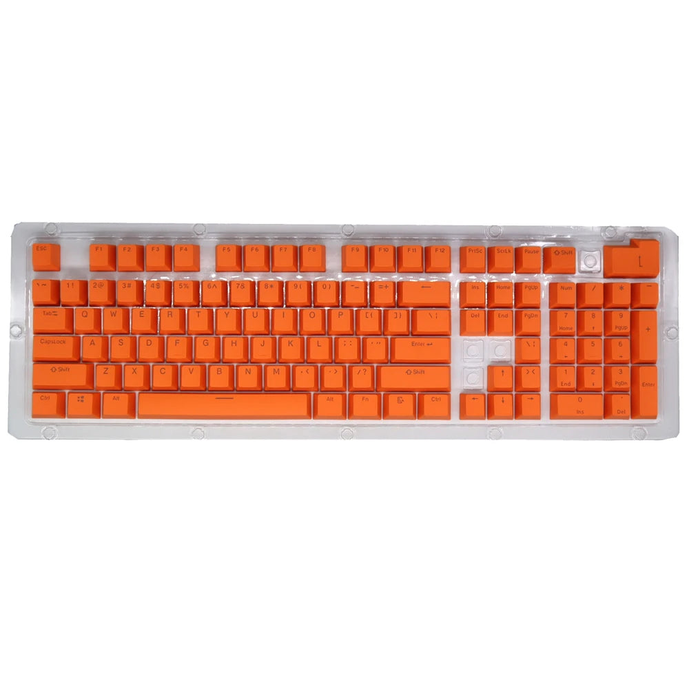 104pcs PBT/ABS Translucent Keycaps OEM Profile For Mechanical Keyboard Double-shot Backlit Universal Replacement Key Cap Set exovai.com