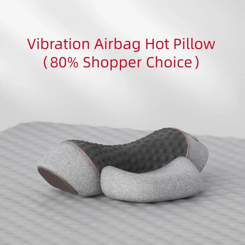 Hot Cervical Pillow Spine Sleeping Neck Massager Spine Non-traction Heating Compress Neck Masajeador Pillow Relaxation Treatment exovai.com