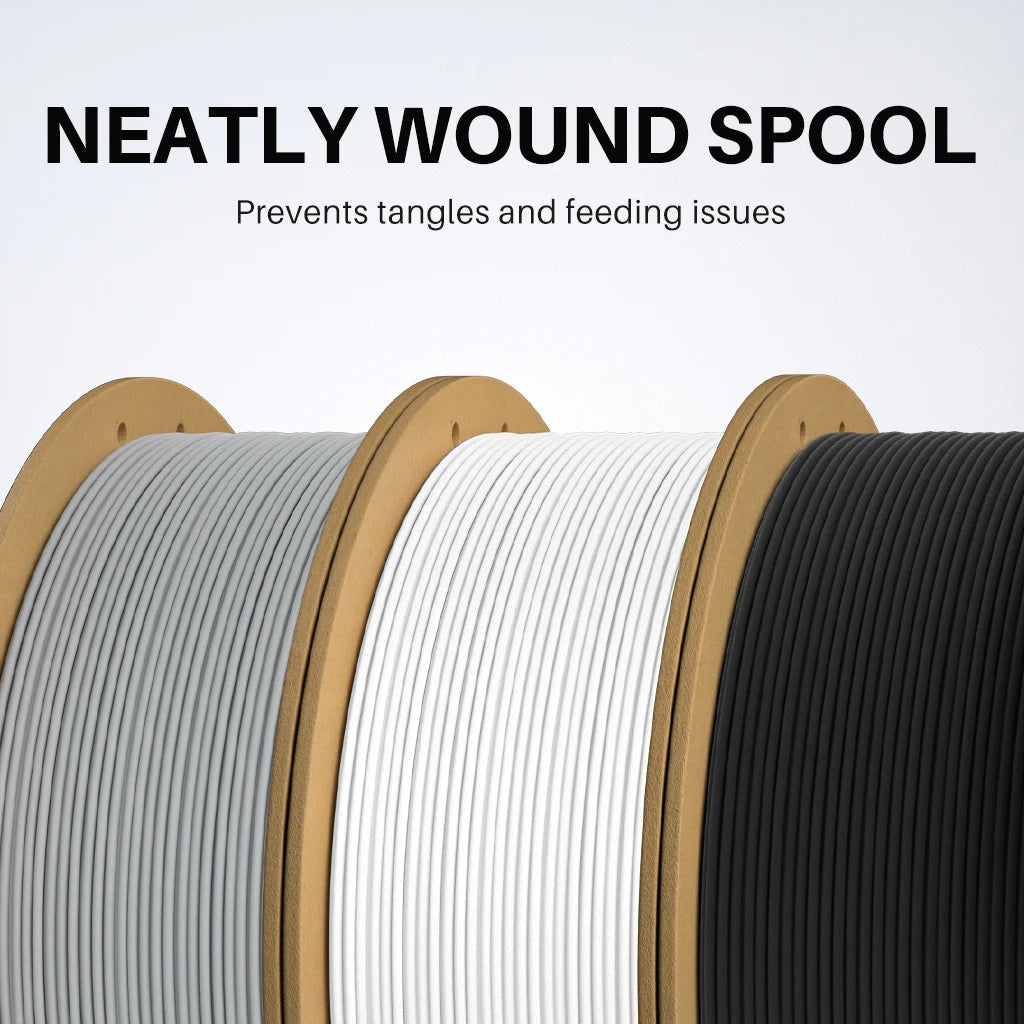 ELEGOO Matte PLA Filament 1KG,1.75mm FDM 3D Printer Filament Dimensional Accuracy +/- 0.02mm, 1kg Carboard Spool (2.2lbs) exovai.com