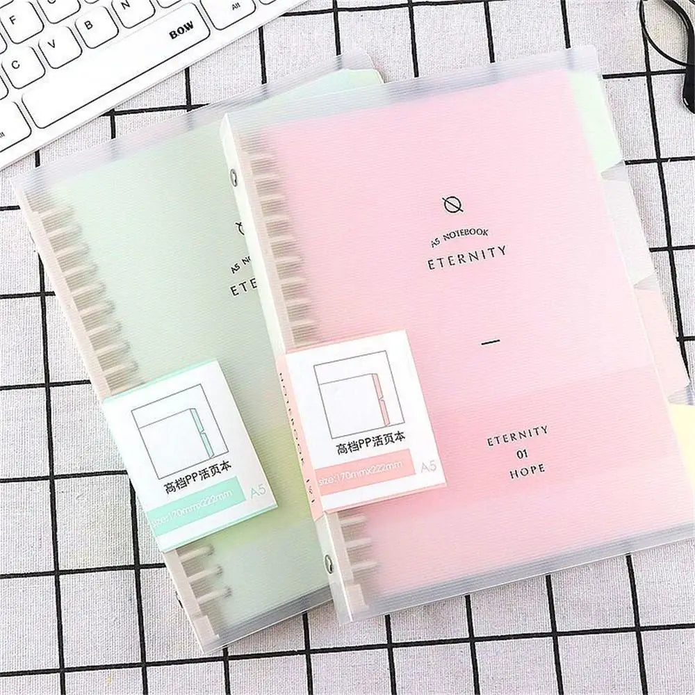 High Quality School Supplies Student B5 A4 A5 Handbook Diary Loose Leaf Notebook Binder Notebook Spiral Notebook Coil Shell exovai.com