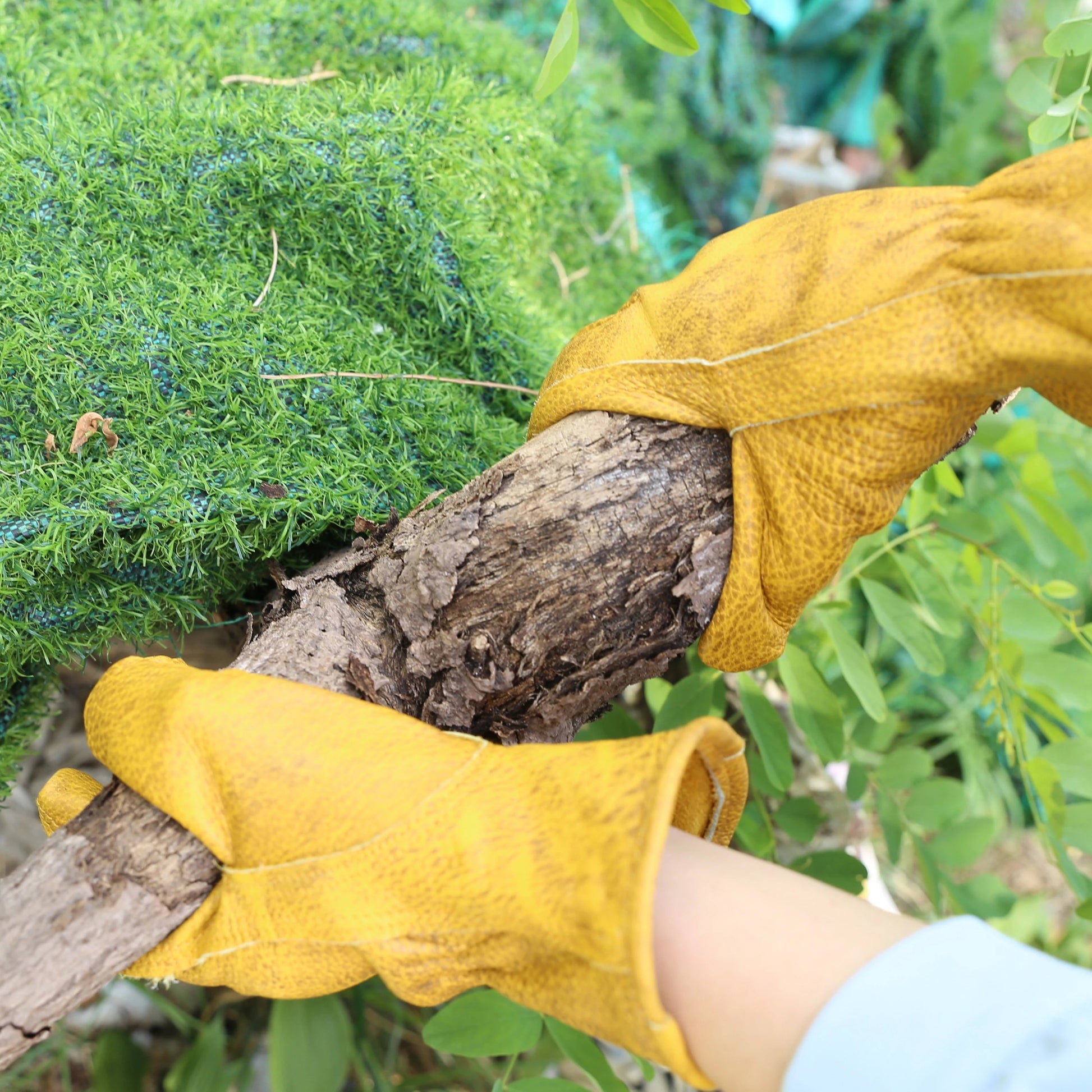 Leather Working Gloves for Gardening,Thornproof Gardening Gloves for Men and Women,Heavy Duty Leather Work Gloves Men exovai.com