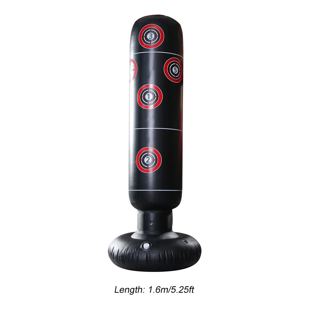 Inflatable Boxing Bag  PVC Material Kickboxing Bag Freestanding with Instant Bounce Back Movement for Adults and Children exovai.com