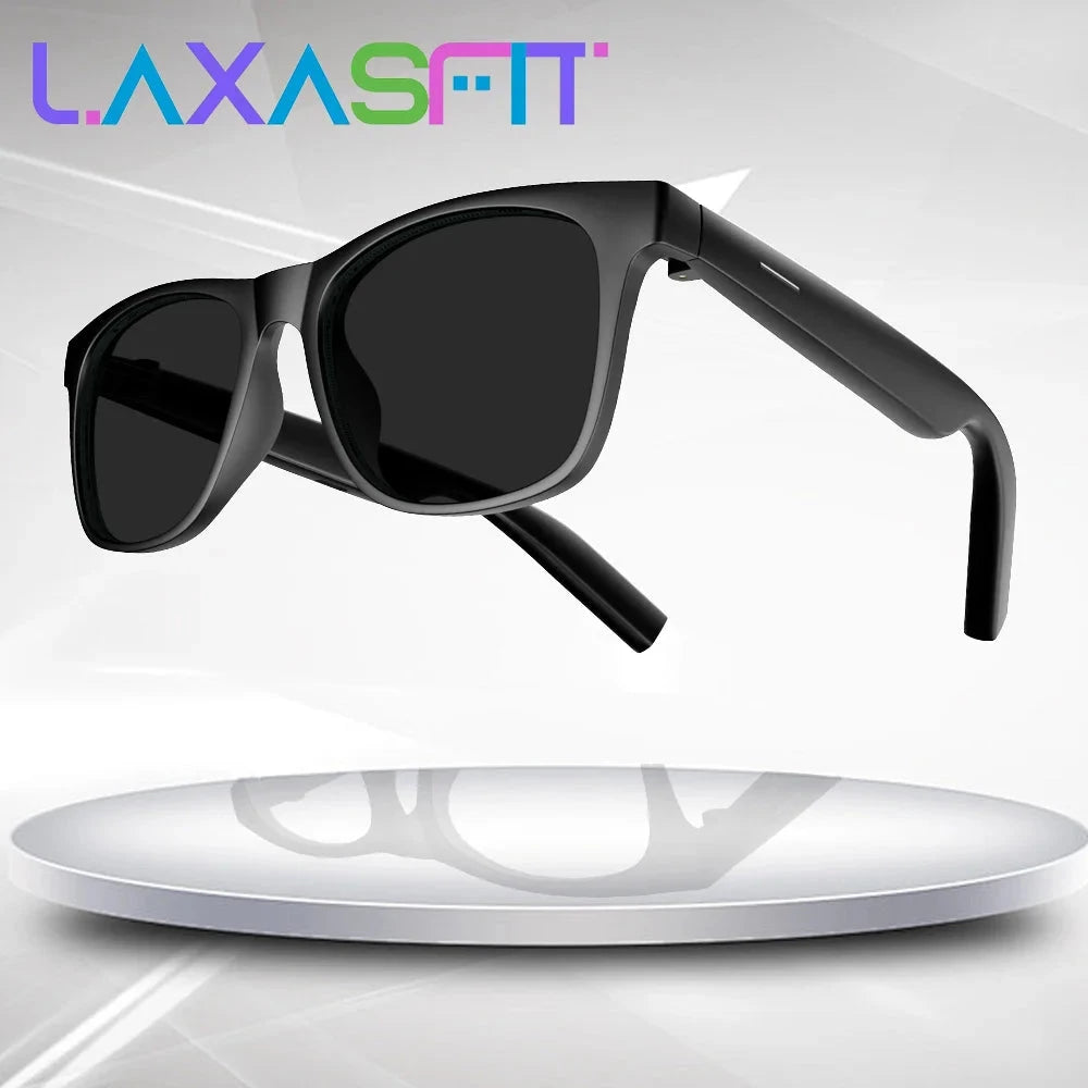 LAXASFIT 2025 New Men's Smart Glasses Women's Bluetooth Glasses Voice Call Control Music UV Polarized Sunglasses exovai.com