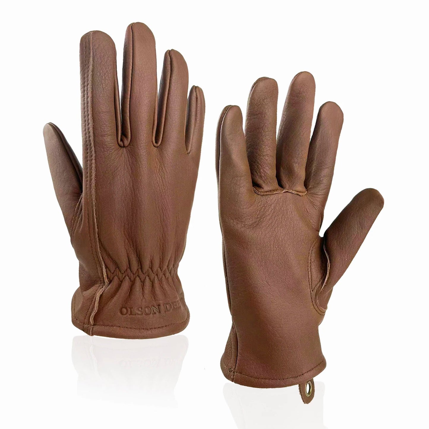 Leather Working Gloves for Gardening,Thornproof Gardening Gloves for Men and Women,Heavy Duty Leather Work Gloves Men exovai.com