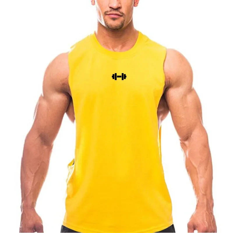 Summer Open Sides Cut Off Gym Clothing Fitness Mens Sleeveless T-shirts Dropped Armholes Bodybuilding Tank Tops Workout Vest exovai.com