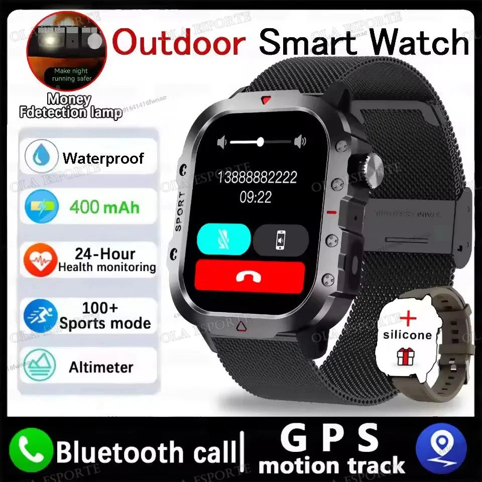 2025 New LED Men's Smartwatch Bluetooth Talking Smartwatch Multi Sport Mode Health Monitor Outdoor Sport Smart Watch For Android exovai.com