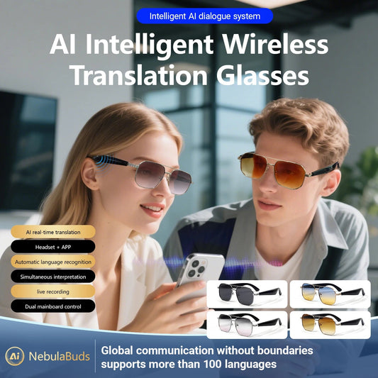 2025 Smart Glasses Fashion Luxury Men Women Polygonal Eye Protection Sun Glasses Trendy Retro Driving Sports AI Goggle Shades exovai.com