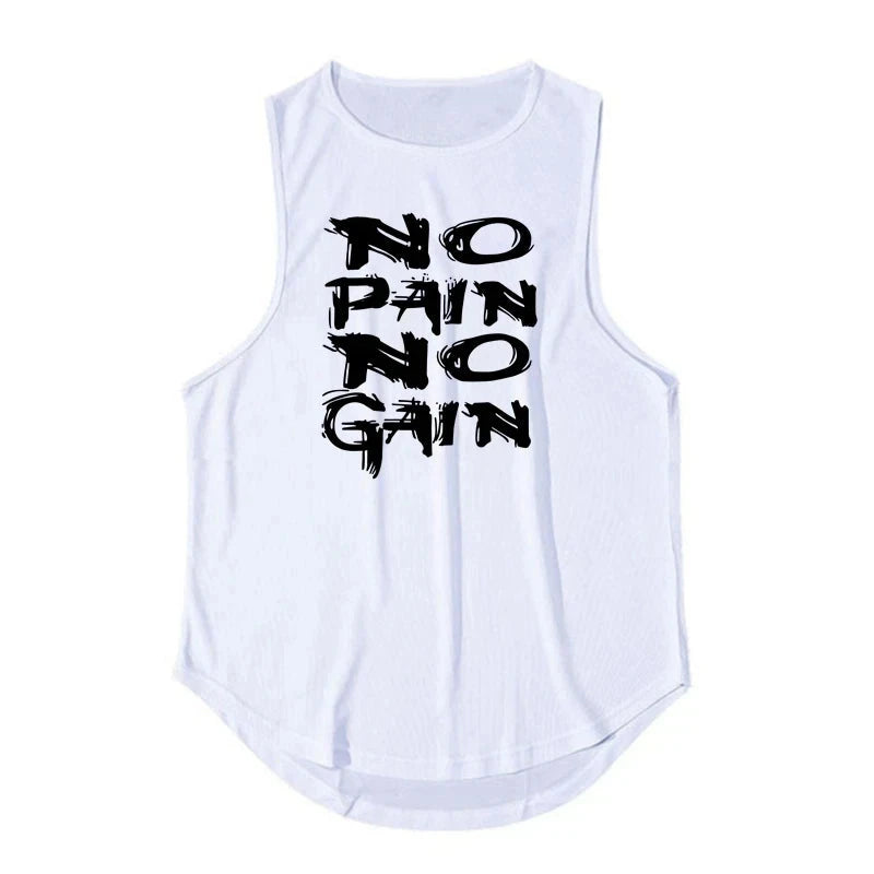Gym Top Men Men's Clothing Fitness Clothes Shirt Bodybuilding Vests Man Vest Singlet Singlets Muscular Stringer T-shirts Tops exovai.com