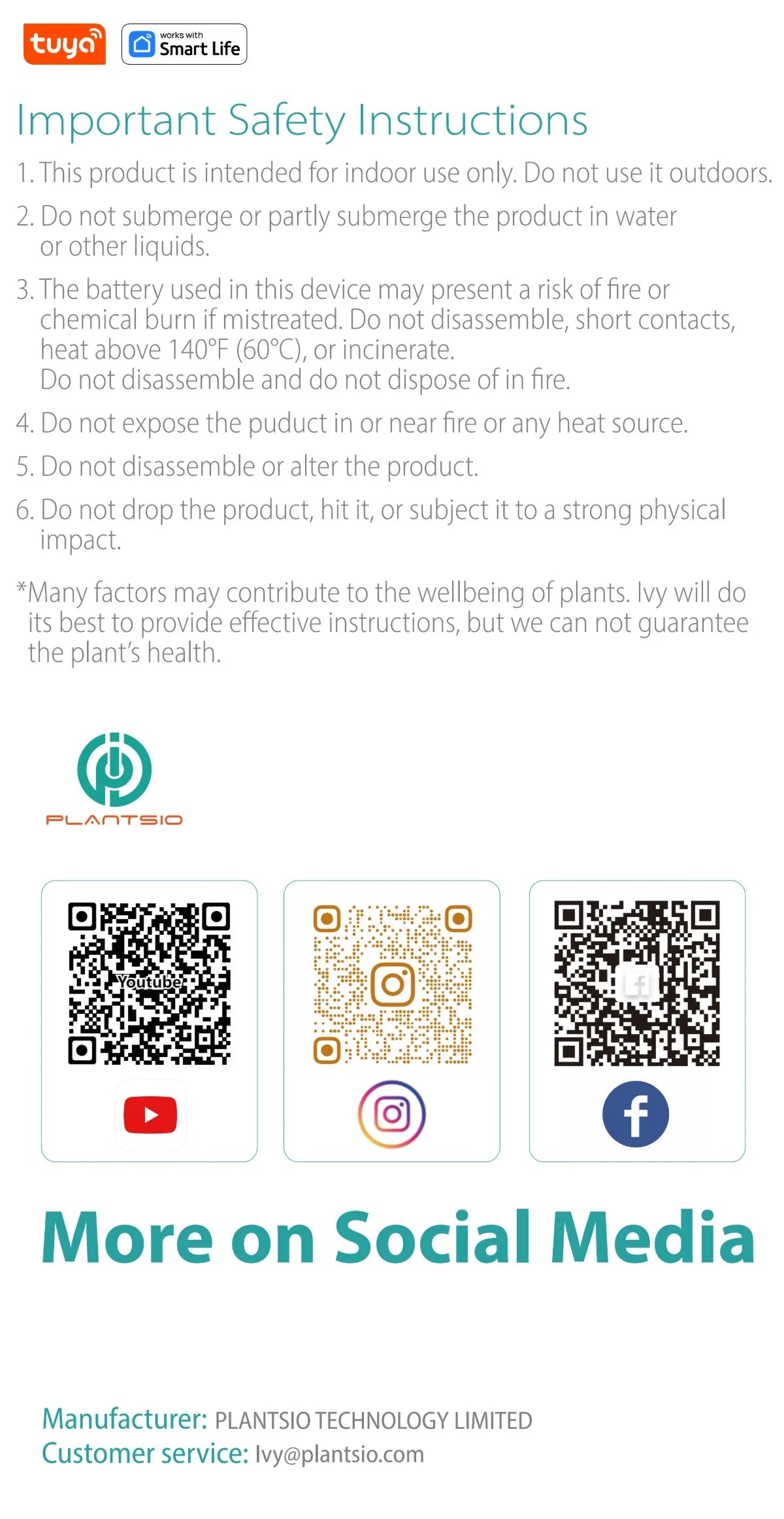 Tuya Ivy Smart Planter,Endless Fun Over 49 Rich Expressions,7 smart sensors,AI Chips Make Raising Plants Easy and Fun exovai.com