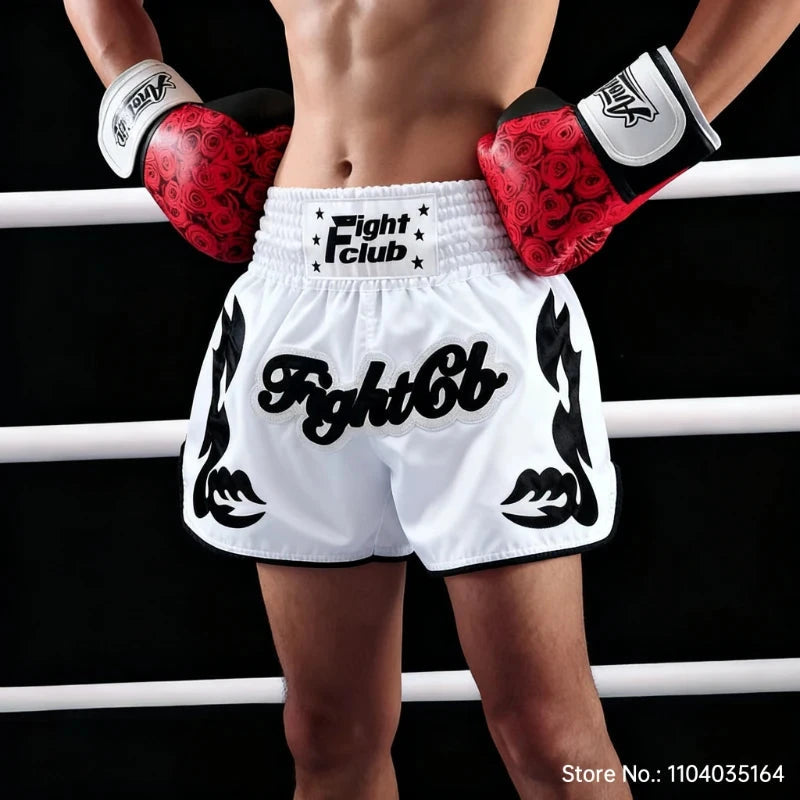 Muay Thai Fight Shorts MMA Shorts Clothing Training Fighting Grappling Martial Arts Kickboxing Shorts Kickboxing Boxing Pants exovai.com