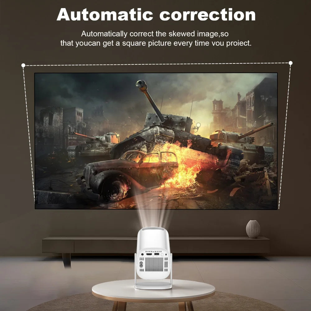 P30 Smart Mini Projector Android 11 WiFi6 Support 4K 1080P BT5.0 Projector 1280*720P Home Cinema Portable Projector exovai.com