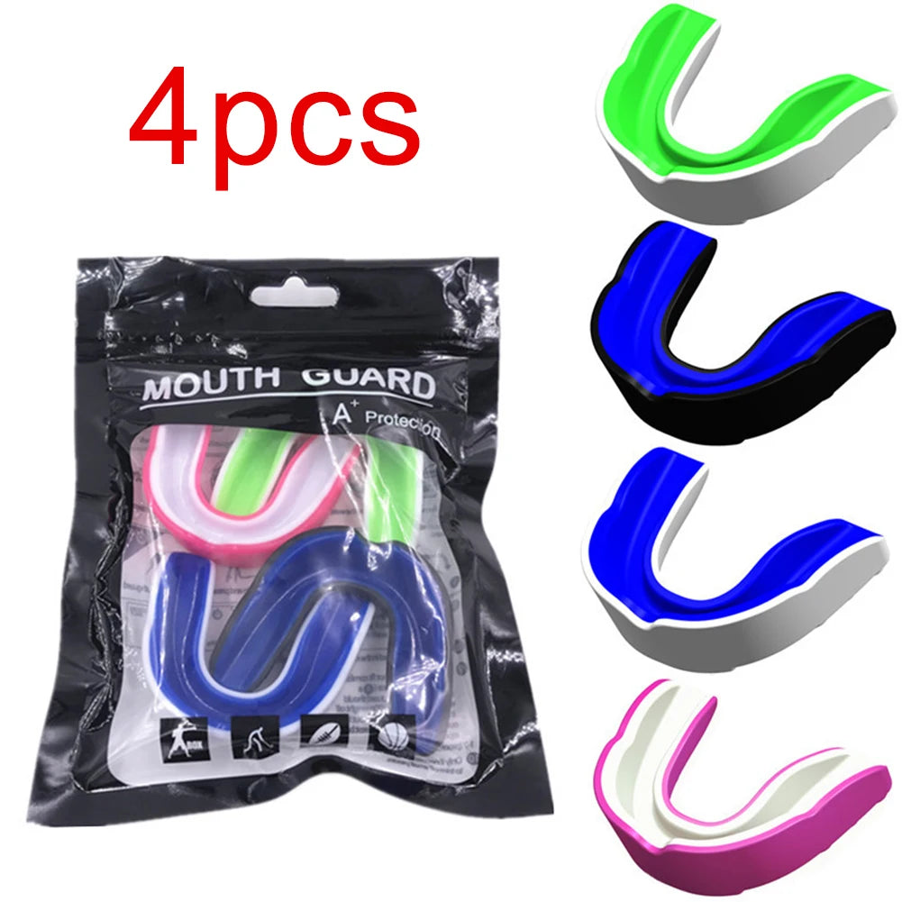 Fighting Training Mouth Guard Boxing Gum Shield Slim Fit Adult Sports Mouthguard Football Wrestling Boxing Teeth Protection exovai.com