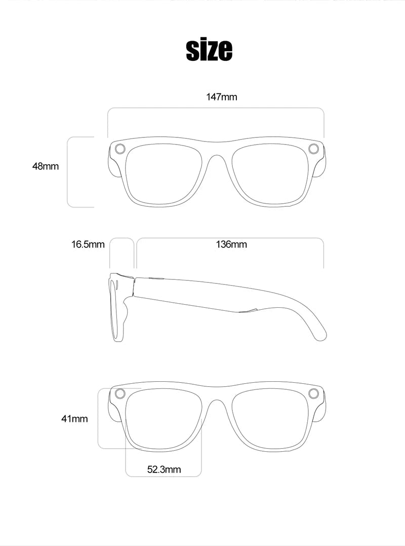 4K AI Smart Photochromic Glasses Multifunction Camera Bluetooth Call Voice Assistant Music Player Translate Glasses For Xiaomi exovai.com