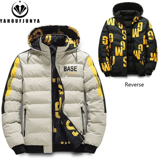 Winter Men Outdoor Windbreak Brand Removable Hooded Jacket Men Windbreak Thick Warm Casual Fashion Parka Jacket Coat Male Hots exovai.com