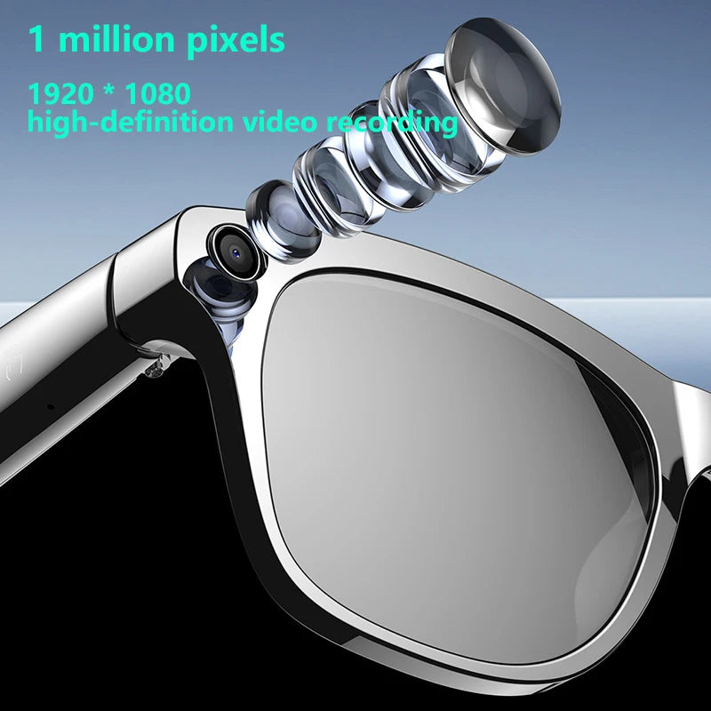 Xiaom 8K HD Smart Glasses Chat GPT 100MP Camera Bluetooth Call 260Mah Battery Voice Assistant Control Smart Glasses for Men exovai.com