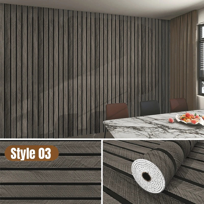 3/5/10M Thick Imitation Grille Wall Stickers Background Wall Decoration Self Adhesive Wall Papers Foam Peel and Stick Wallpapers exovai.com