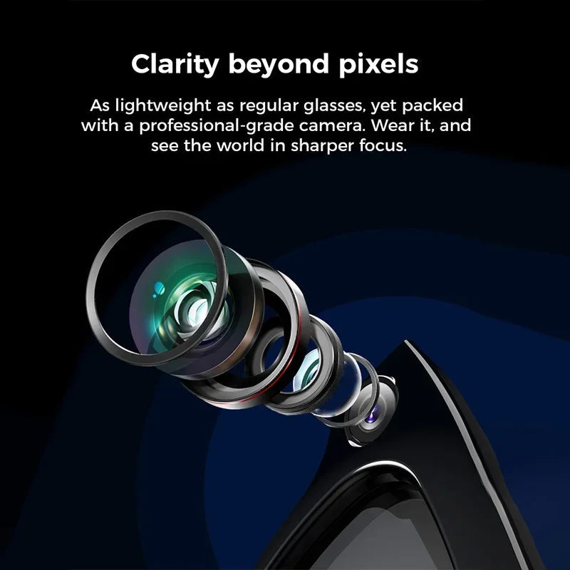 New Smart Glasses AI Voice Assistant Earphones Video/Audio Recording Translation Bluetooth Call Fashion Glasses For Women Men exovai.com