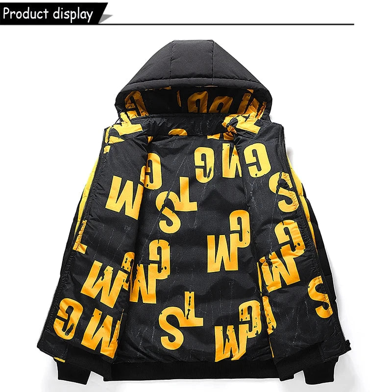 Winter Men Outdoor Windbreak Brand Removable Hooded Jacket Men Windbreak Thick Warm Casual Fashion Parka Jacket Coat Male Hots exovai.com