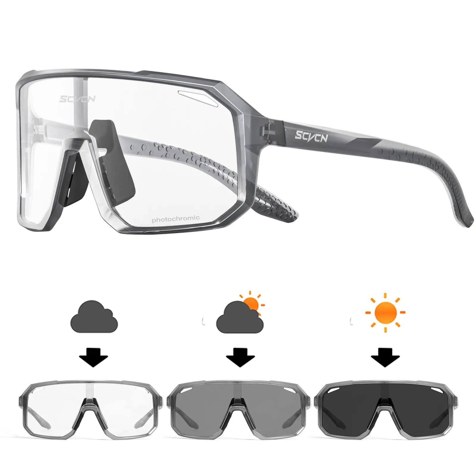 SCVCN Cycling Glasses Bike Mountain Bicycle Hiking Camping Golf UV400 Sunglasses Sport Protection Glasses for Men Women Baseball exovai.com