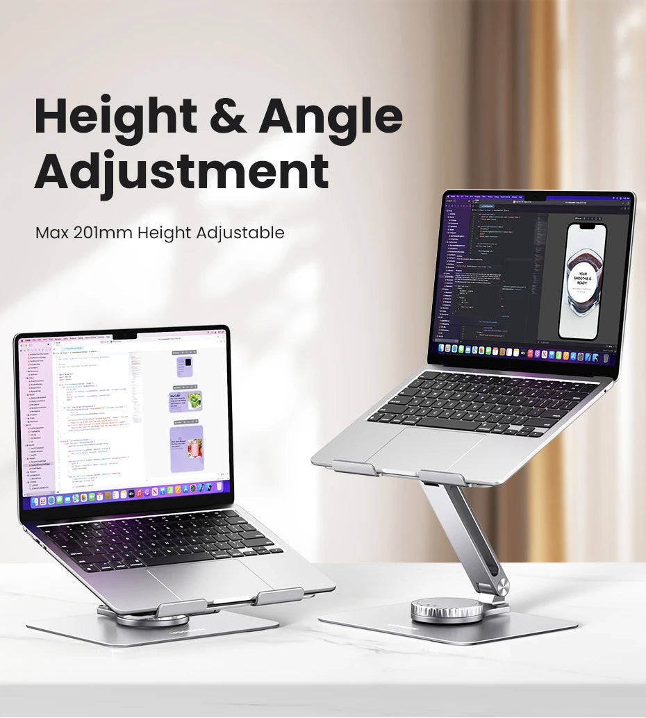 UGREEN Laptop Stand For Macbook Air Pro Laptop Support Macbook Pro Aluminum Vertical Notebook Stand Tablet Stand Laptop Holder exovai.com