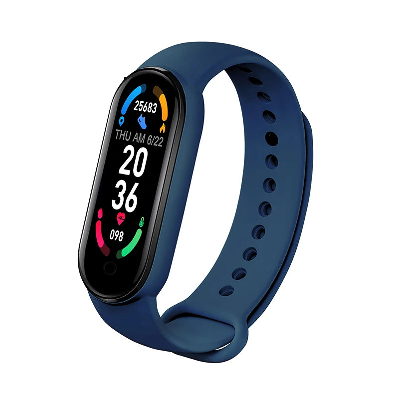 M6 Smart Watch Men Women Fitness Smart Bracelet Sports Band Heart Rate Blood Pressure Monitor Waterproof Multi-function Watches exovai.com