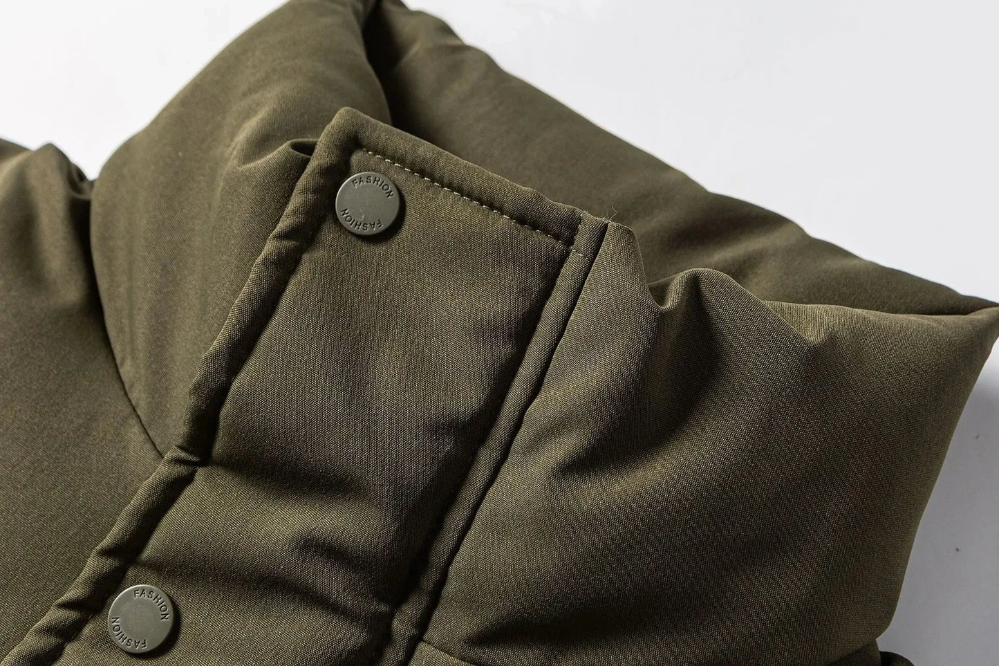 Mens American Vintage Padded Jacket Winter Warm Heavyweight Stand Collar Outerwear Thermal Insulated Coat Trendy Parkas exovai.com