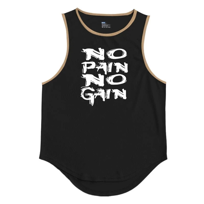 Gym Top Men Men's Clothing Fitness Clothes Shirt Bodybuilding Vests Man Vest Singlet Singlets Muscular Stringer T-shirts Tops exovai.com