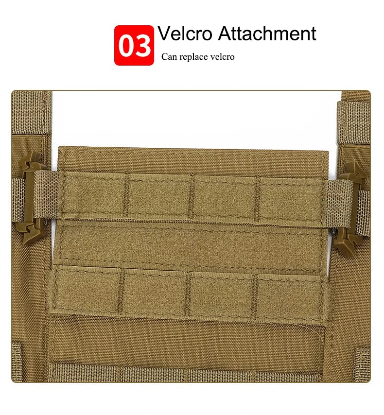 Military Tactical Vest Chest Rig with Adjustable Straps & Large Capacity Pouch for Outdoor Adventure & Tactical Missions exovai.com