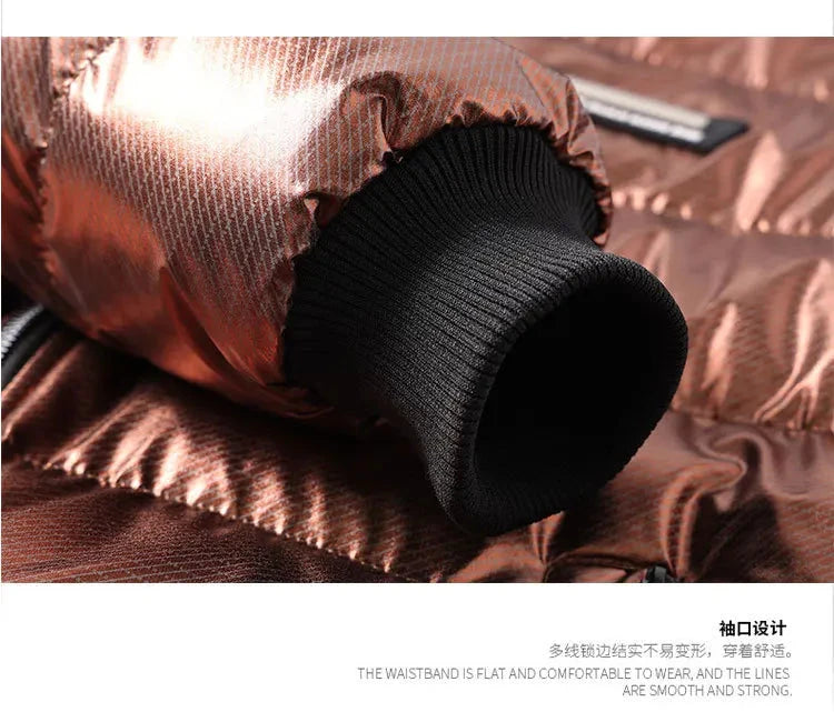 Men's Fashion Puffer Jacket Cotton Padded Thick Warm Puffy Parkas Hooded Windproof Thermal Overcoat Outerwear Plus Size L-5XL exovai.com