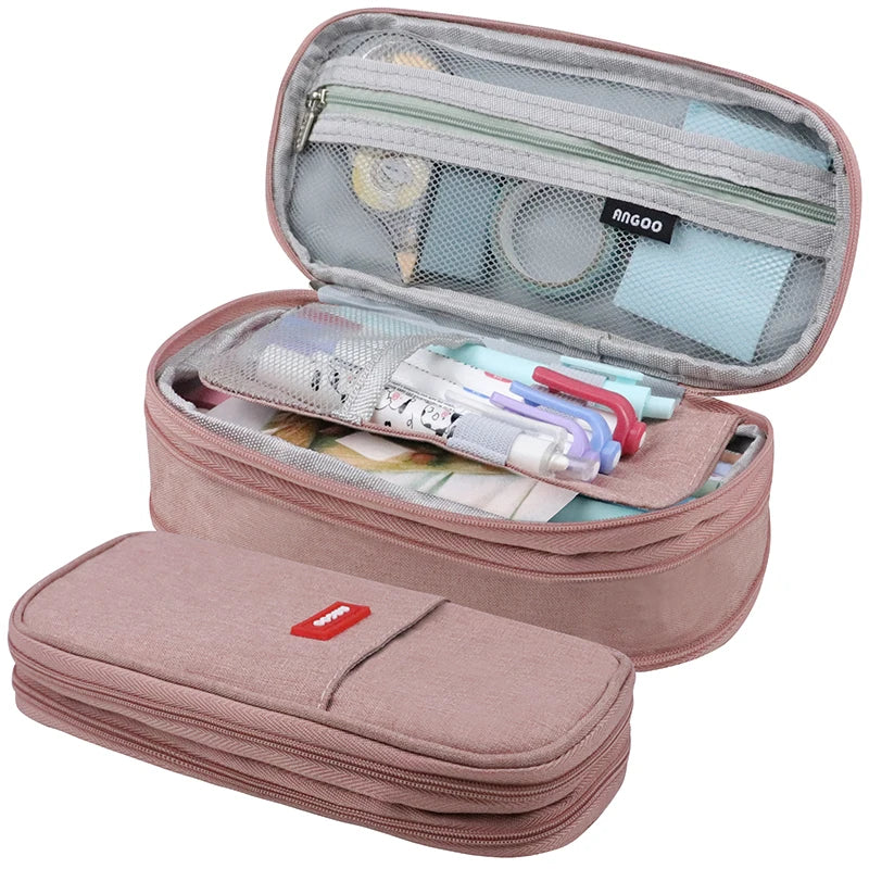 Large Big Creative Pencil Case Cute Boy Girl Kawaii Pencil Cases Storage Kids Pen Bag Stationery Box School Students Supplies exovai.com